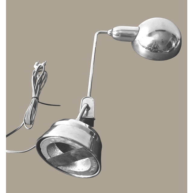 Charlotte Perriand Vintage Model 600 Table Lamp by Charlotte Perriand for Jumo, 1940 For Sale - Image 4 of 13