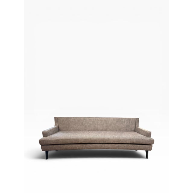 Contemporary Ligne Roset Belem Triple Sofa in Original Neutral Woven Upholstery | Made in France For Sale - Image 3 of 15