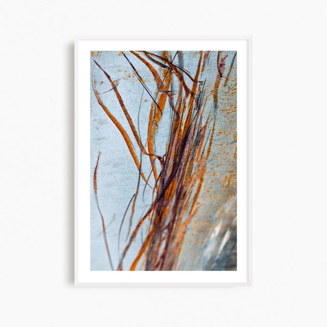 Mid-Century Modern Contemporary Pair of Abstract Industrial Photographs, Abstract Art Prints, Set of Two 16 X 24" Fine Art Photography Prints, Rust Artworks For Sale - Image 3 of 8