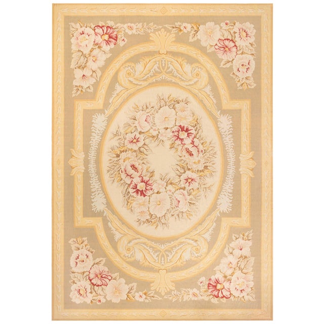 Contemporary Floral Bessarabian Style Handmade Wool Rug by Doris Leslie Blau For Sale