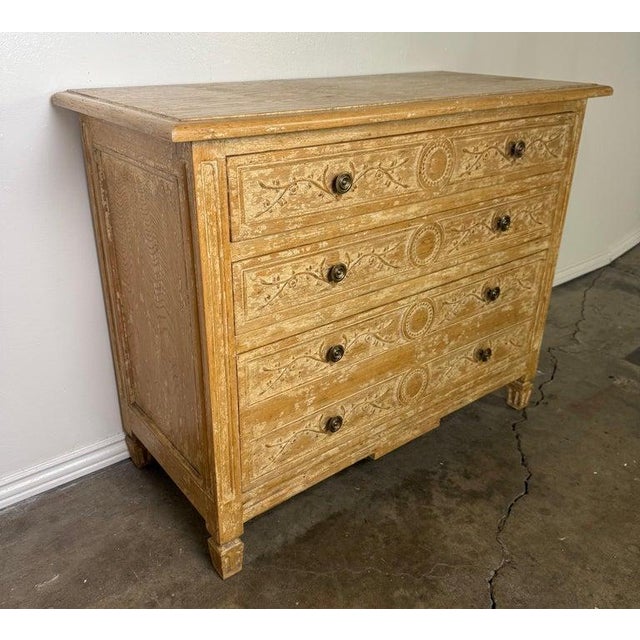 Camel Late 19th Century Pair of Swedish Gustavian Painted Four-Drawer Chests of Drawers For Sale - Image 8 of 18