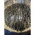 Glass Transparent and Black Triedro Murano Glass Chandelier by Simong For Sale - Image 7 of 10