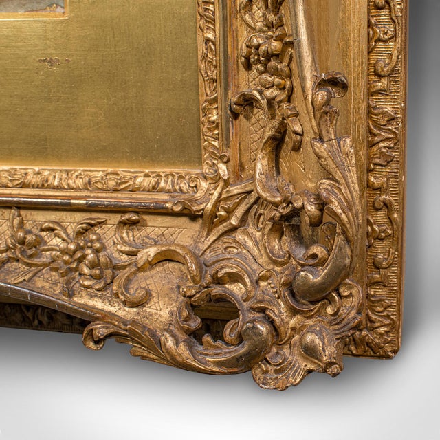 1880's Large Antique Portrait Hb Roberts For Sale - Image 9 of 10