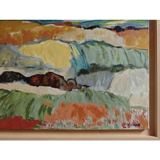 Champs en Lumiere, Abstract Landscape, Contemporary, Framed by Sophie Dumont For Sale - Image 6 of 8