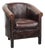 English Style Club Armchair in Cowhide Leather For Sale