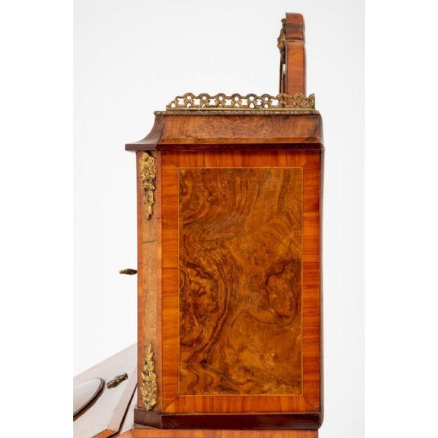 French Desk Happiness on the Day in Walnut, 1860s For Sale - Image 15 of 18