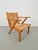 Dutch Modernist Brutalist Wooden Armchair with Rush Seat, 1940s For Sale - Image 12 of 12