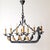 Wrought -Iron Vikinger Longboat Chandelier with Horse Head For Sale - Image 11 of 18