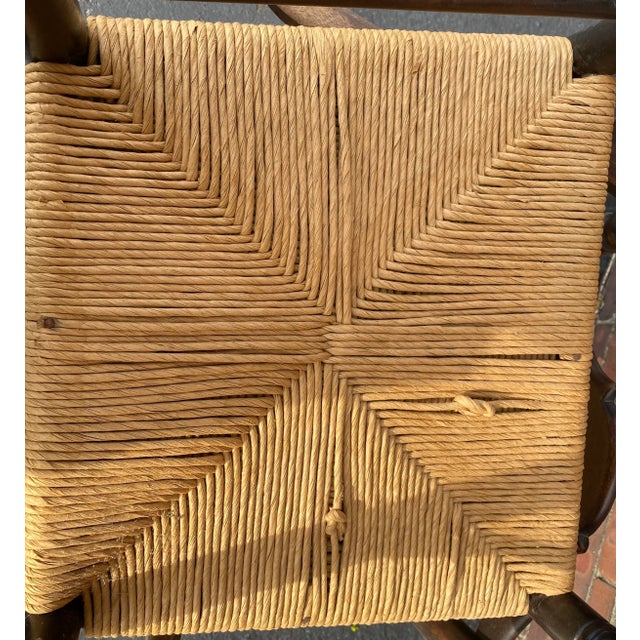 Early 19th Century Early Provençal Ladderback His and Her Pair of Chairs With Rush Seating For Sale - Image 10 of 13