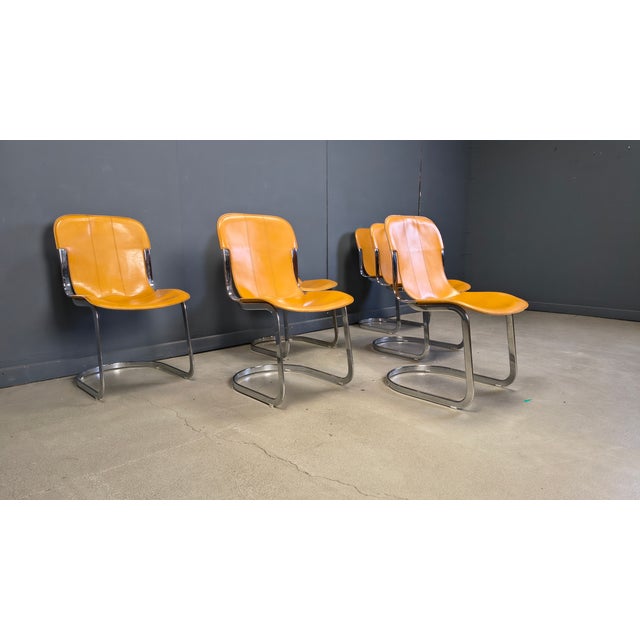 Vintage Dining Chairs from Cidue, 1970s, Set of 6 For Sale - Image 6 of 16