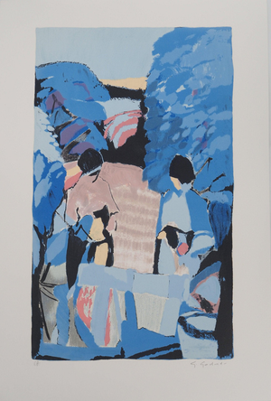 Gabriel Godard, Promenade en forêt, Lithograph