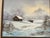 American Small Vintage Winter Landscape Oil Painting by Van Bell For Sale - Image 3 of 11