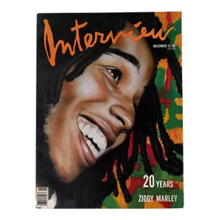 Ziggy Marley Cover Vintage Interview Magazine For Sale