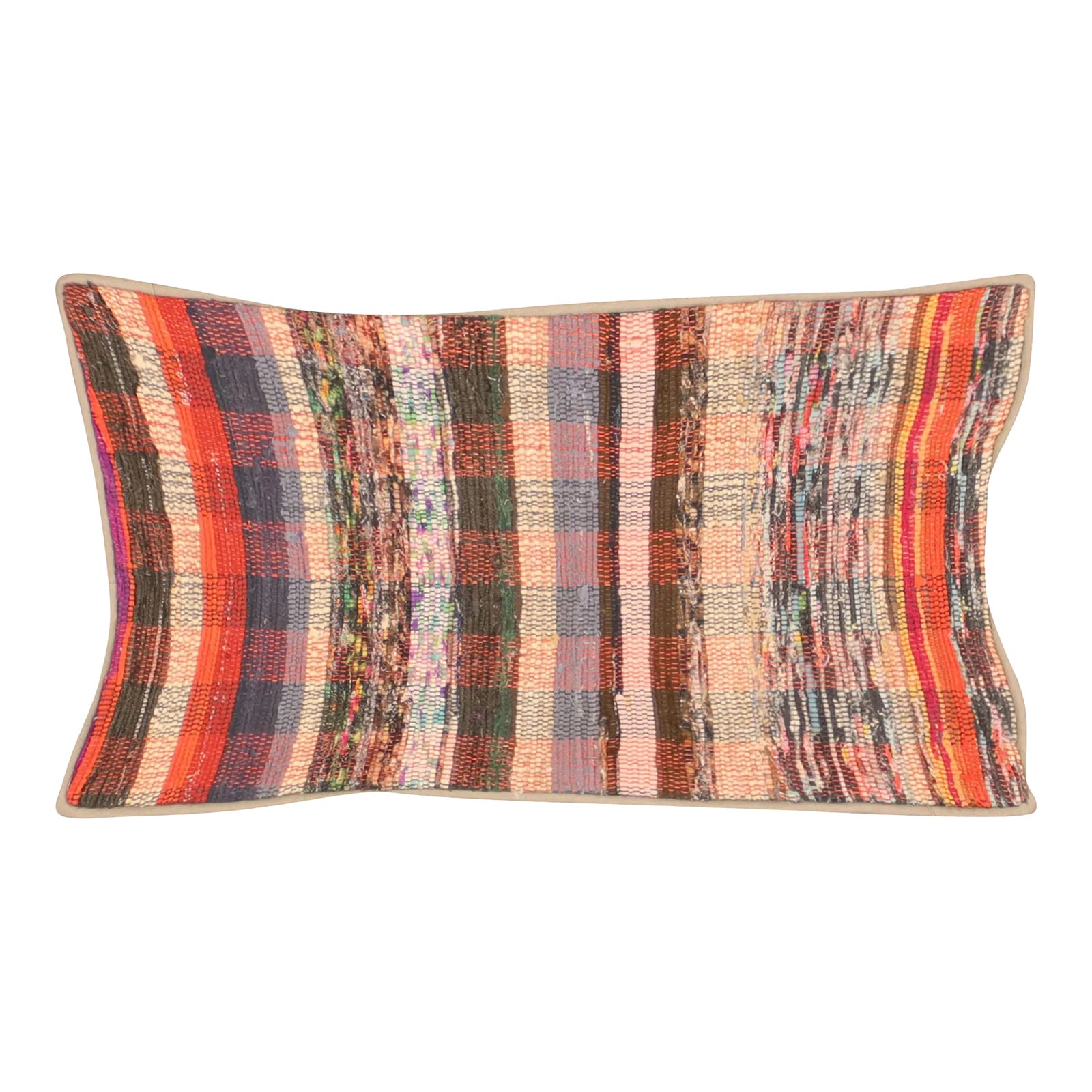 1960s Turkish Rag Pillow | Chairish
