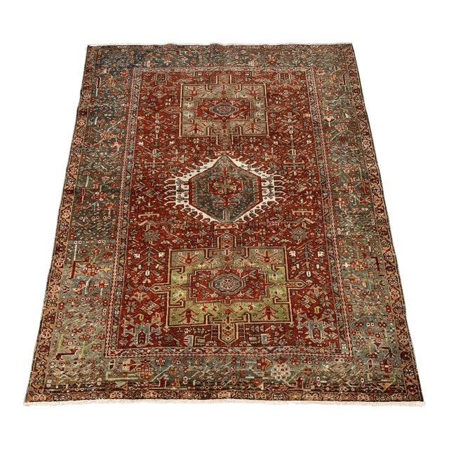 Bellwether Rugs Antique Heriz Rug - 4'10" X 6'1" For Sale