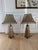 French Neoclassical Mid-Century Antiqued Mirror Obelisk Table Lamps With Gilt Paw Feet - Pair For Sale - Image 3 of 10