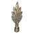 Vintage Brutalist Fern Finial For Sale