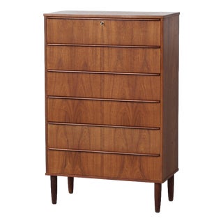 Danish Teak Chest of Drawers, 1960s For Sale