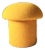 Mushroom Ottoman in Saffron Wool For Sale