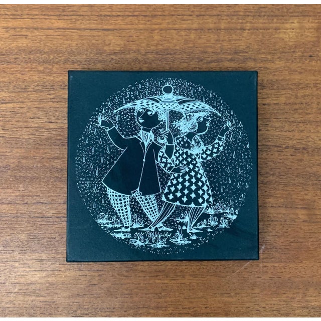 Rosenthal Mid-Century German White January Calendar Wall Plate Plaque by Bjørn Wiinblad for Rosenthal For Sale - Image 4 of 11