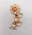 Kramer Vintage 1950s Signed Kramer Ny Faux-Citrine Flower Brooch For Sale - Image 4 of 9