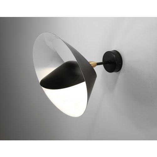 Not Yet Made - Made To Order Mid-Century Modern Black Saturn Wall Lamp from Serge Mouille For Sale - Image 5 of 11