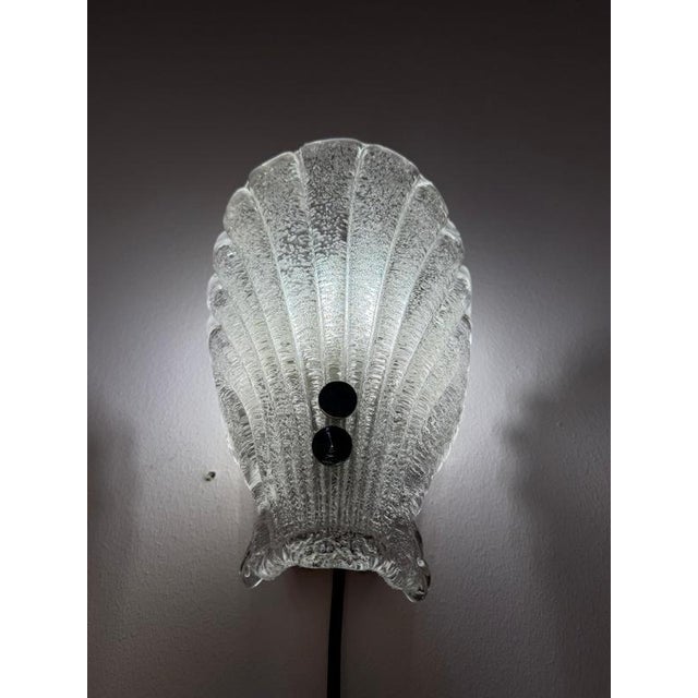Glass Shell Wall Lamp from Sölken Leuchten For Sale - Image 4 of 11