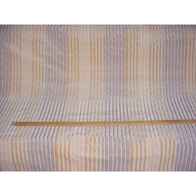 Brunschwig and Fils Galway Stripe Blue Grey Natural Upholstery Fabric 4 Yards Chairish