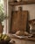 A substantial late 19th century French wooden bread board with a broad rectangular form, integral handle, and beautifully...