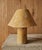 Ceramic Handmade Ceramic Table Lamp: Ochre Clay Lamp in Rustic Style, Mushroom Shape Lamp, Modern Minimalist Lighting, Contemporary Table Lamp For Sale - Image 7 of 7
