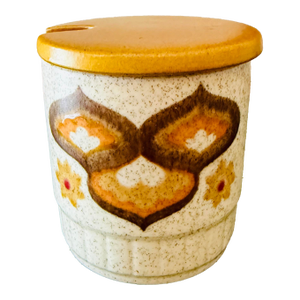 Vintage Palissy Royal Worcester Kalabar Honey Jar Small Storage Pot With Spoon Slot