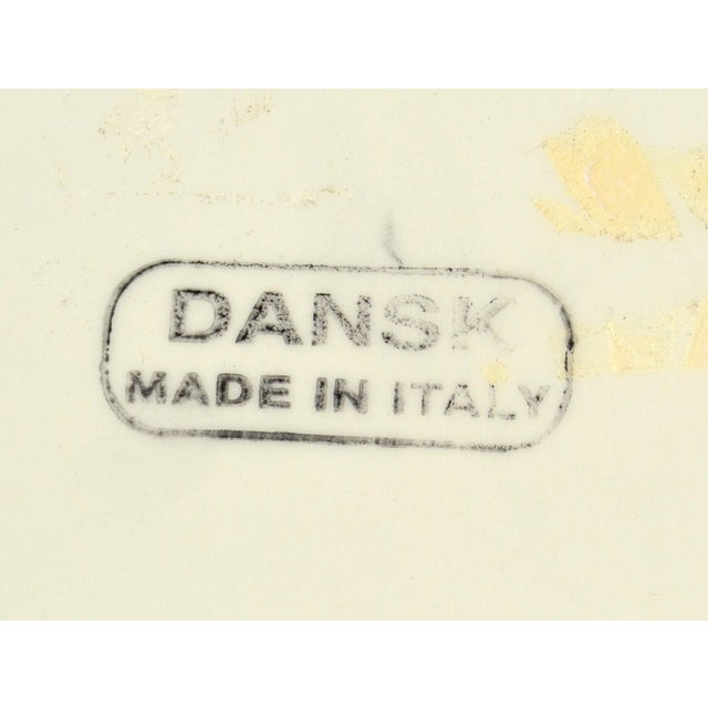 1980s Dansk Italy Ceramic Glazed Blue Checkered Rectangular Serving Platter For Sale - Image 12 of 16