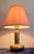 1970s Vintage German Table Lamp with Brass Base and Cream-White Fabric Shade from Thiele-Leuchten, 1970s For Sale - Image 5 of 8