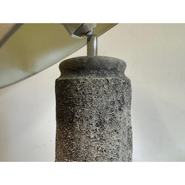 Grey Ceramic Table Lamp, 1980s For Sale - Image 6 of 11