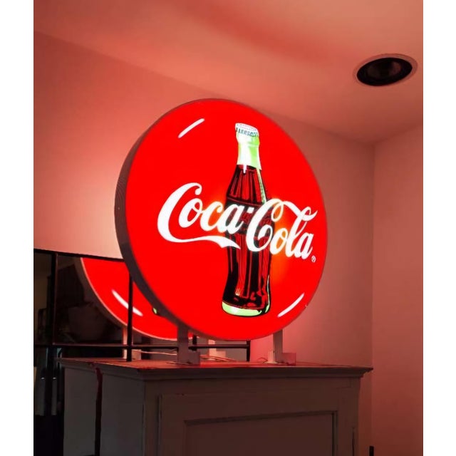 Vintage Large Coca Cola Neon Sign, in Very Good conditions. Designed 1960 to 1969