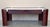 Elegant pair of mahogany coffee tables with white top in style of Afra & Tobia Scarpa for Cassina. Rectangular table :...