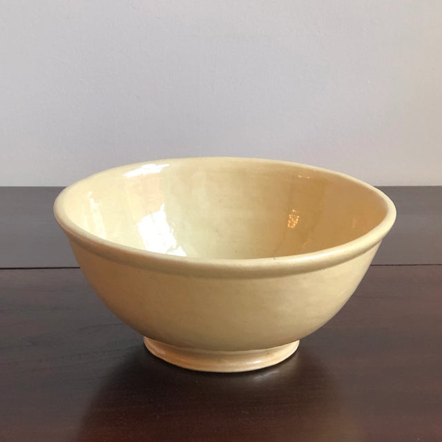Antique 19th Century Yellow Ware Mixing Bowl For Sale - Image 4 of 11