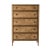 A Neo Classic style oak parquetry tall chest of drawers with mirrored herringbone oak parquetry including five deep...