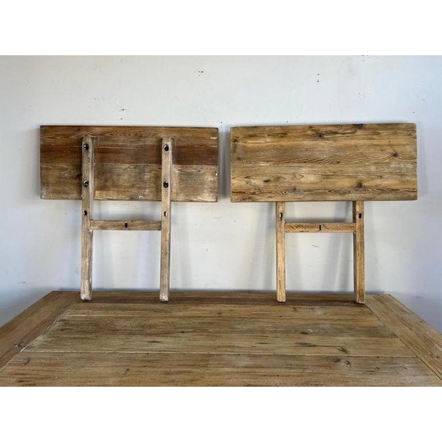 19th. C. Italian Tuscan Style Bleached Walnut Dining Table W/ Leaves For Sale - Image 12 of 15