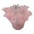 Murano Pink Swirl Handkerchief Vase – Italian Art Glass Fazzoletto, 8.7” Sculptural Decor For Sale