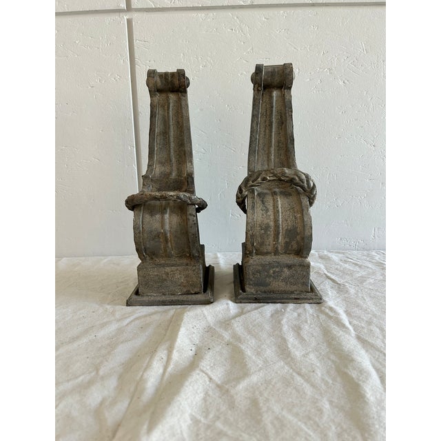 Mid 20th Century Antique Pair of Architectural Corbel Brackets For Sale - Image 5 of 7