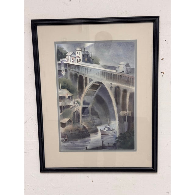 Design Plus Gallery presents Depoe Bay, a Framed Watercolor by artist Norman Duke. This framed watercolor depicts the...