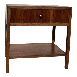 1950s Mid-Century Modern Nightstand With Lower Shelf For Sale