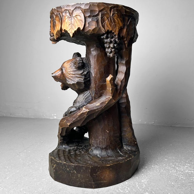 Wood Carved Bear Stand, Ainu Art, Hokkaido, Japan, 1960s For Sale - Image 6 of 18