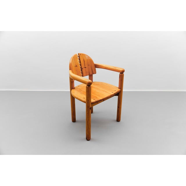 1970s Set of Danish Dining Chairs in Pine with Movable Backs attributed to Rainer Daumiller, 1970s For Sale - Image 5 of 16