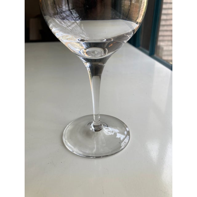 1990s Contemporary Lenox Crystal & Gold Rim Wine Glass For Sale - Image 5 of 6