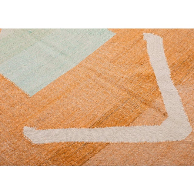 Contemporary Premium Handwoven Moroccan Wool Rug | 8'0" X 4'11" | One of a Kind For Sale - Image 3 of 7