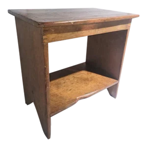 19thc Small Bucket Bench From Pennsylvania
