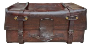19th Century English Leather Portmanteau