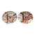 Cream Japanese Arita Imari Porcelain Scalloped Charger Plates, 1890s, Set of 2 For Sale - Image 8 of 8